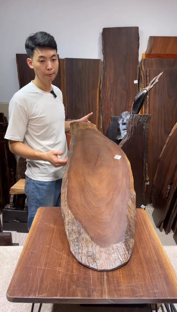 风车木（黑檀木）尺寸118*33*2.3编号626