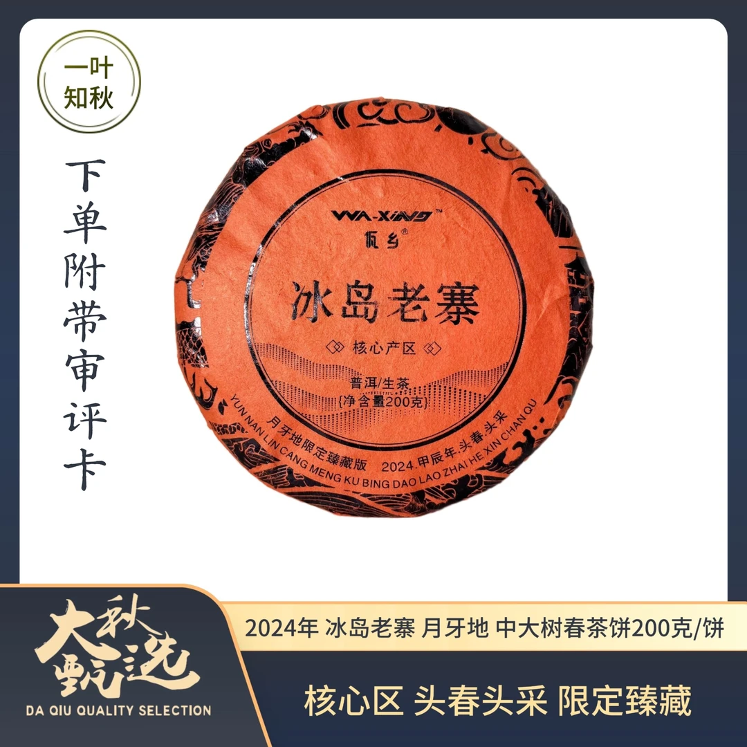 【限定臻藏】24年冰岛老寨月牙地中大树混采 头春生茶饼200克/饼