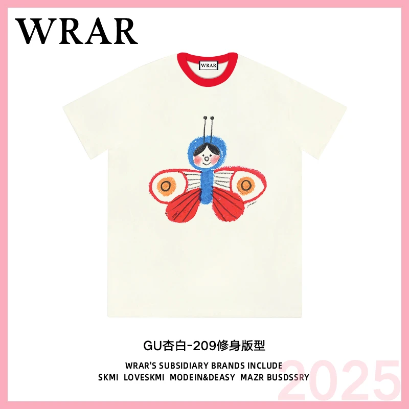 【彩蝶】 新品透气修身T恤高考毕业季时尚情侣印花209