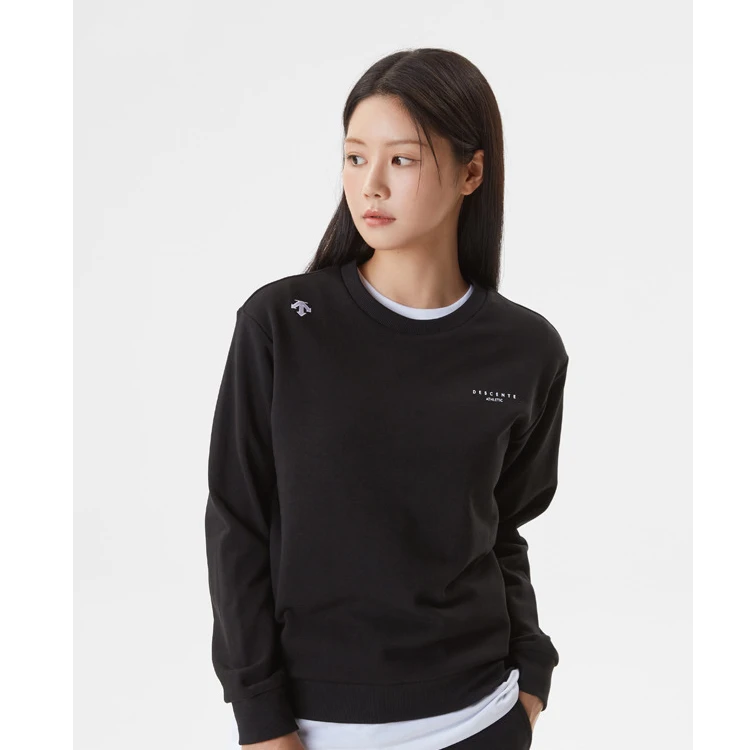 DESCENTE/迪桑特运动休闲圆领卫衣男女宽松百搭SP323UHT82