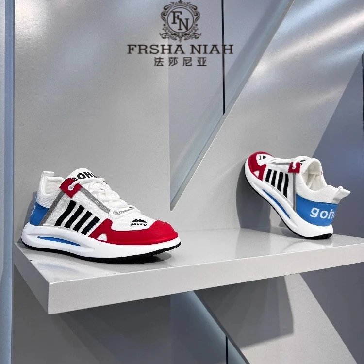 法莎尼亚男鞋夏季休闲运动鞋轻便透气防滑耐磨时尚潮流百搭运动鞋