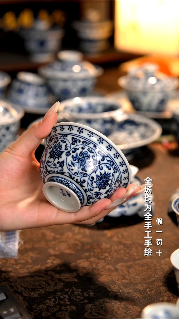 景德镇纯手工柴窑茶具