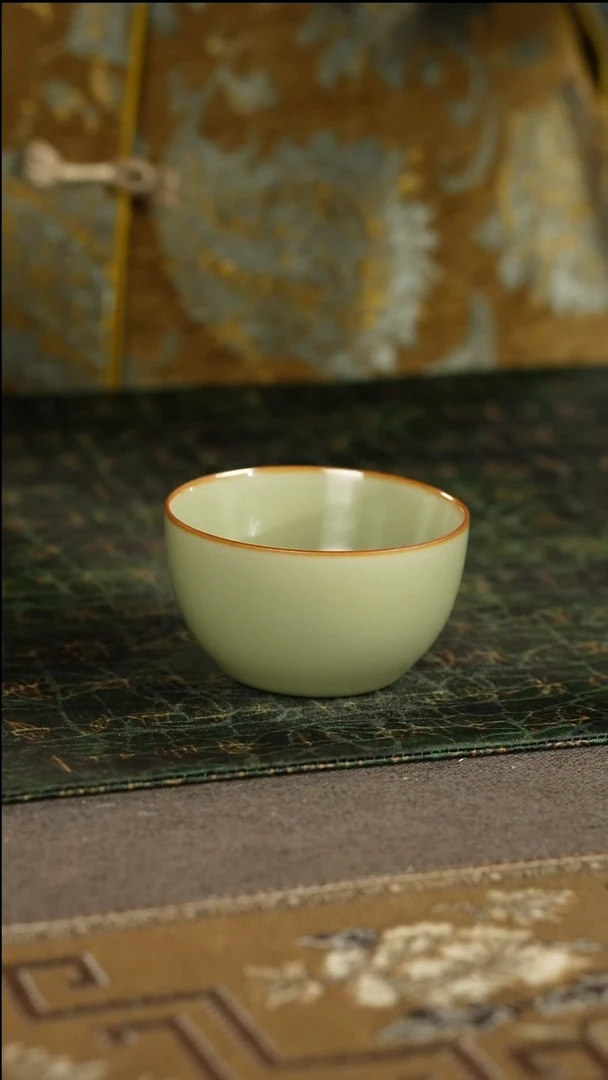 善窑厂汝窑粉青缸杯