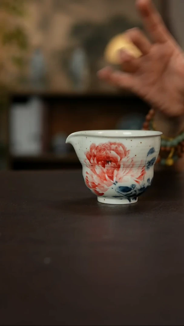 杯景德镇陶瓷杯碗柴烧多人