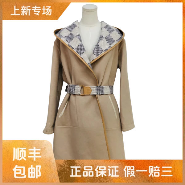 妃鱼/路易威登/绵羊毛/风衣/95新/凡0925