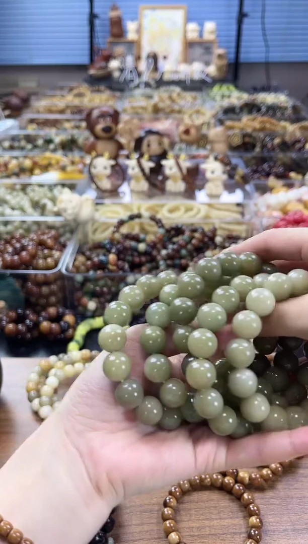 金刚菩提吊坠多样性发【菲料】小青提圆珠13mm