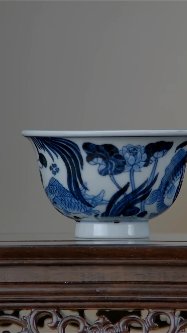 鱼藻纹大压手杯....