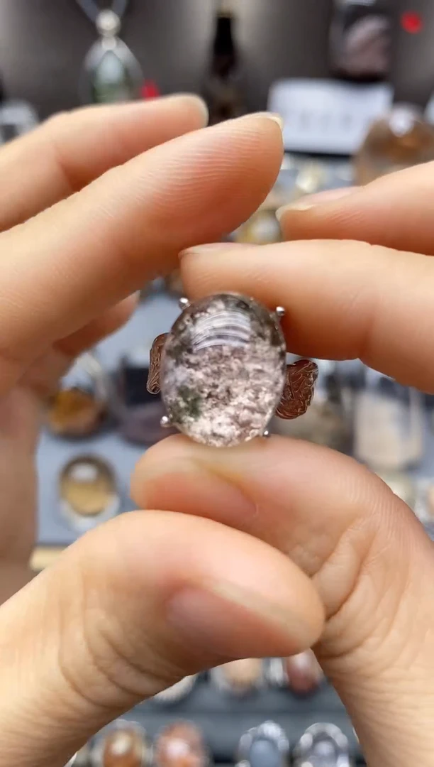 水晶珠宝半成品银S925镶嵌定制定制