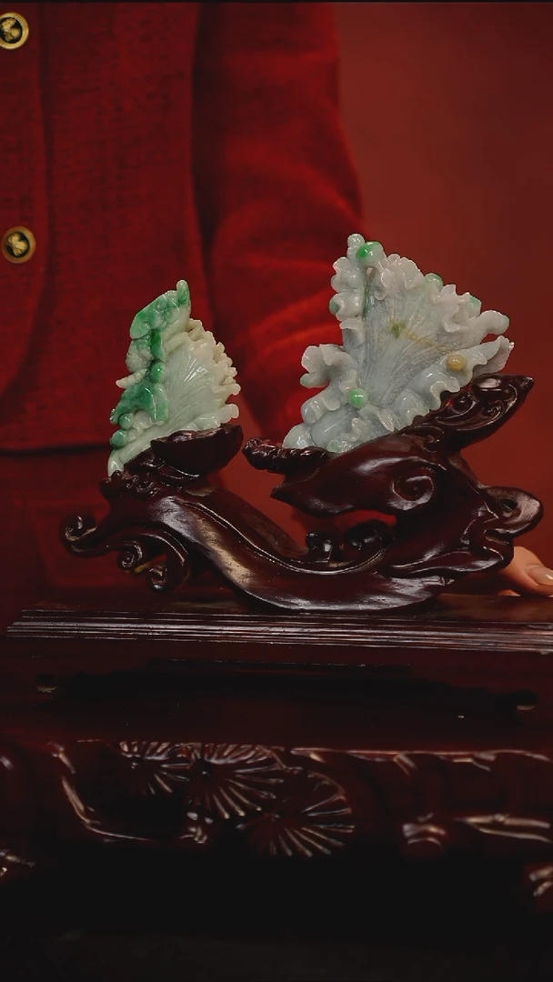 未镶嵌摆件翡翠白菜