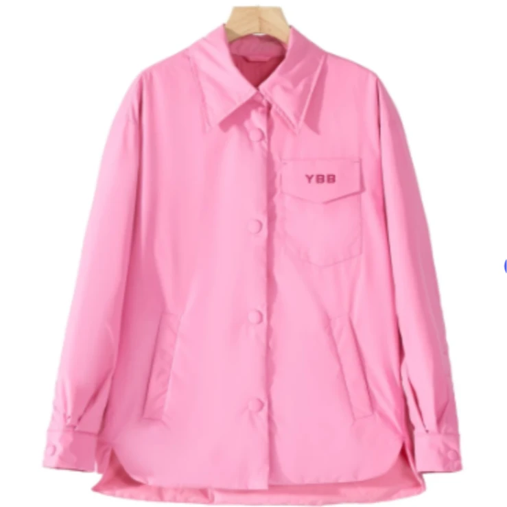 衬衫领90白鸭绒 新款时尚羽绒服YBB-1