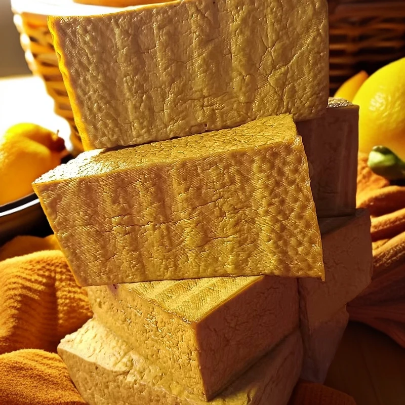 新鲜现做柴火烟熏豆腐干半干酸汤豆子腐