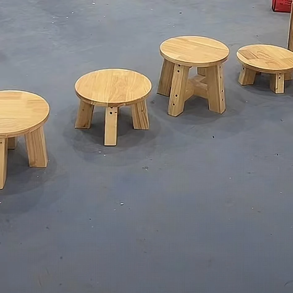 原木家用矮板凳幼儿园矮凳子