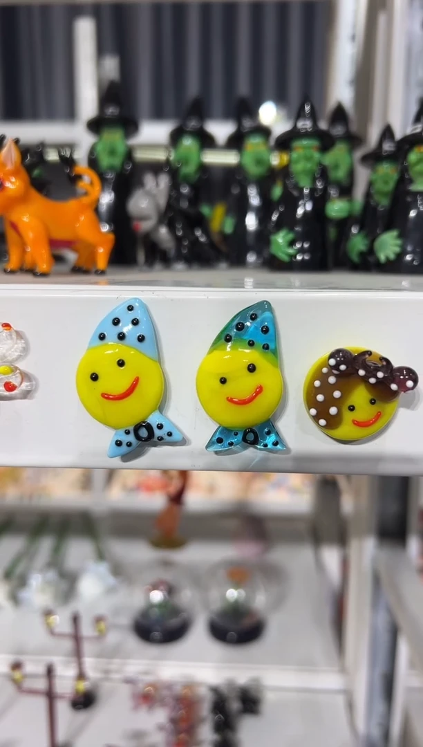 手工艺品琉璃冰箱贴3个