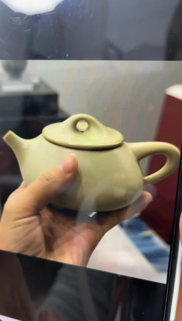 粉青新款观心石瓢壶