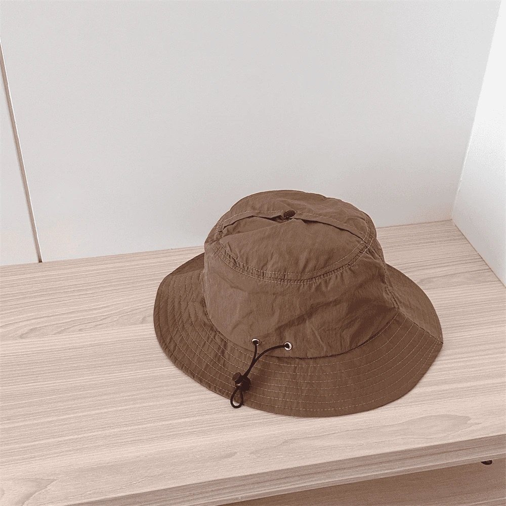 夏季新款渔夫帽可爱男女童帽子宝宝防紫外线遮阳儿童太阳帽防晒帽