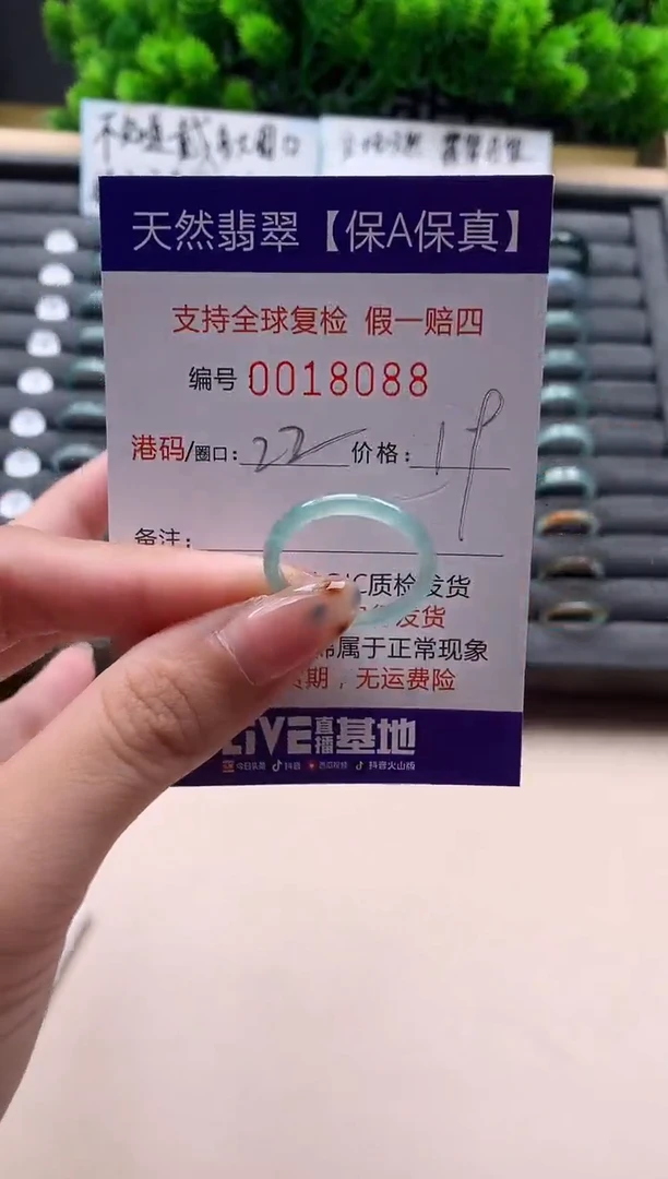 未镶嵌戒指翡翠天然  18088