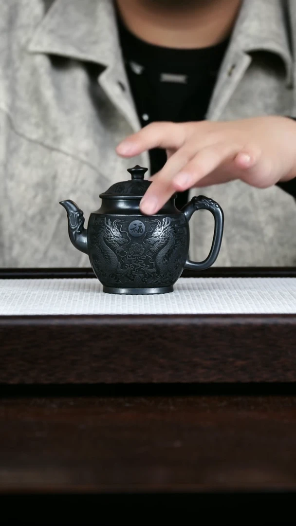 茶壶紫砂石黄明式宫灯200cc