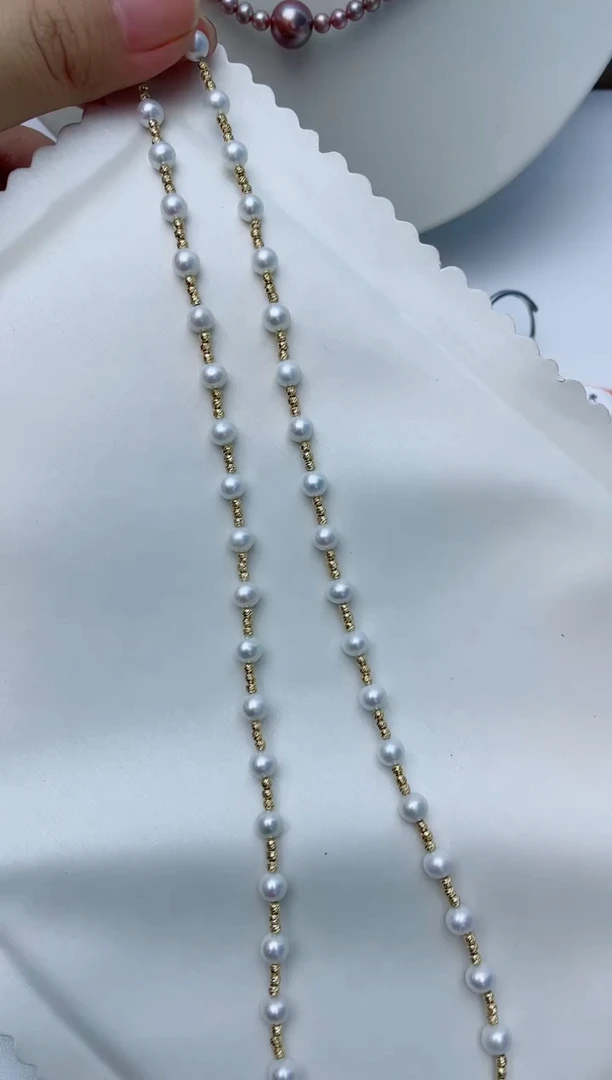 淡水珍珠未镶嵌颈饰W22