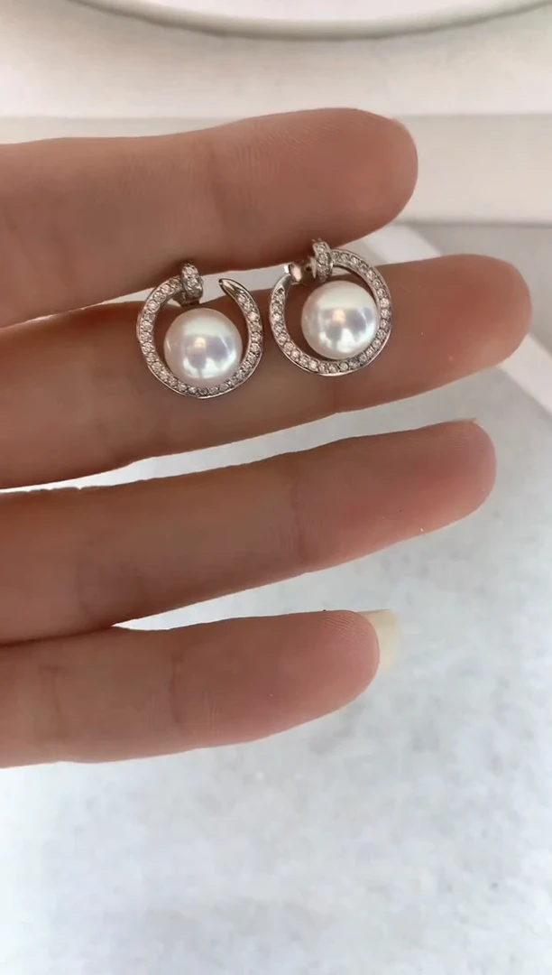 未镶嵌耳饰淡水珍珠多样性发其一