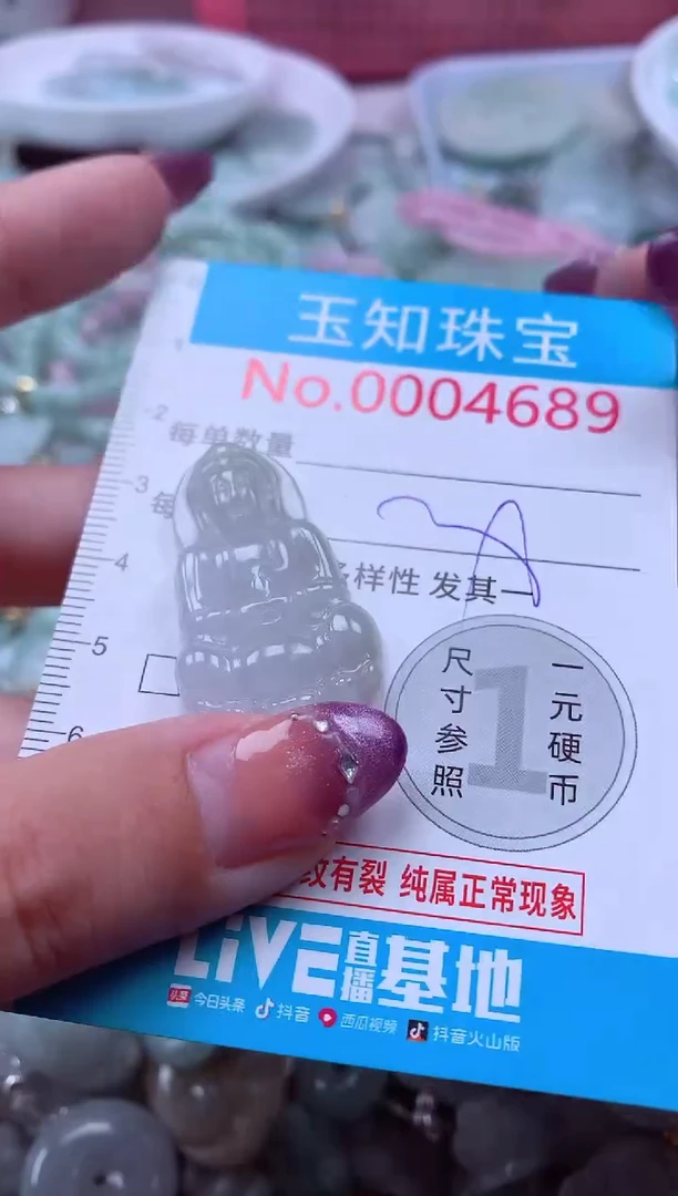 翡翠未镶嵌吊坠(不含链)4689