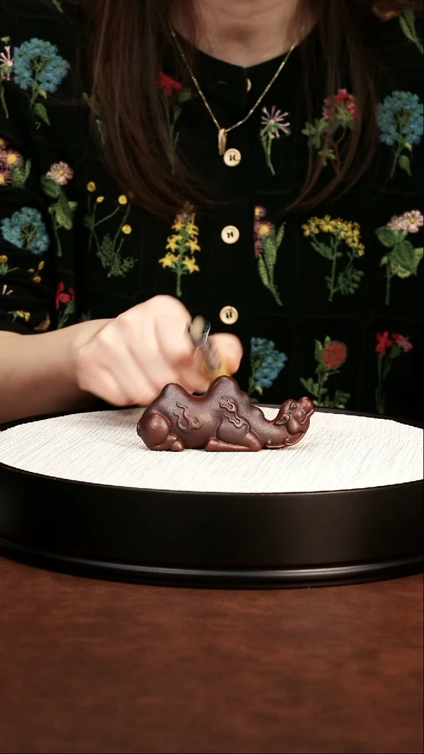 茶壶紫砂全手工茶宠 紫泥骆驼