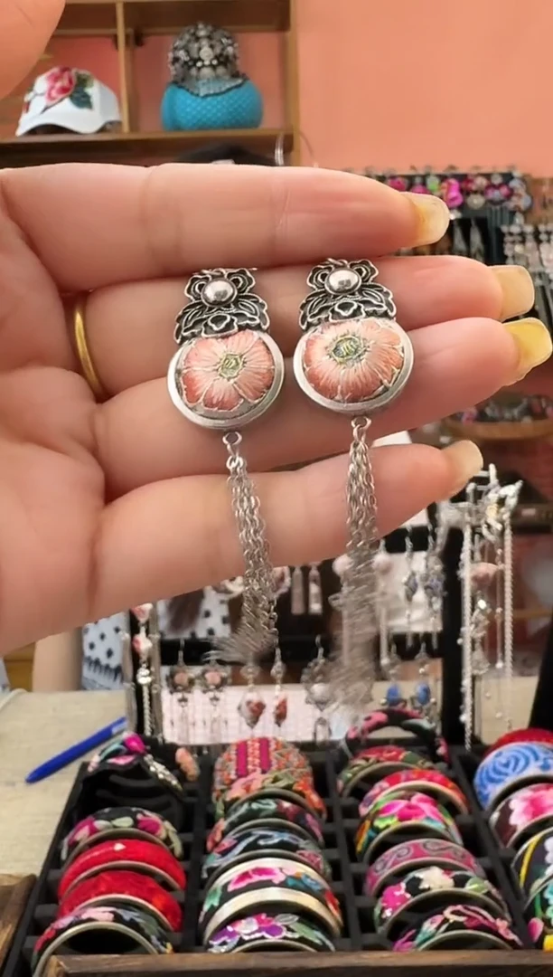 织绣艺枝独绣老绣饰品170