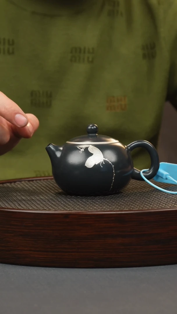 【闪购商品】紫砂茶壶九龄君子兰 西施 蜻蜓描银