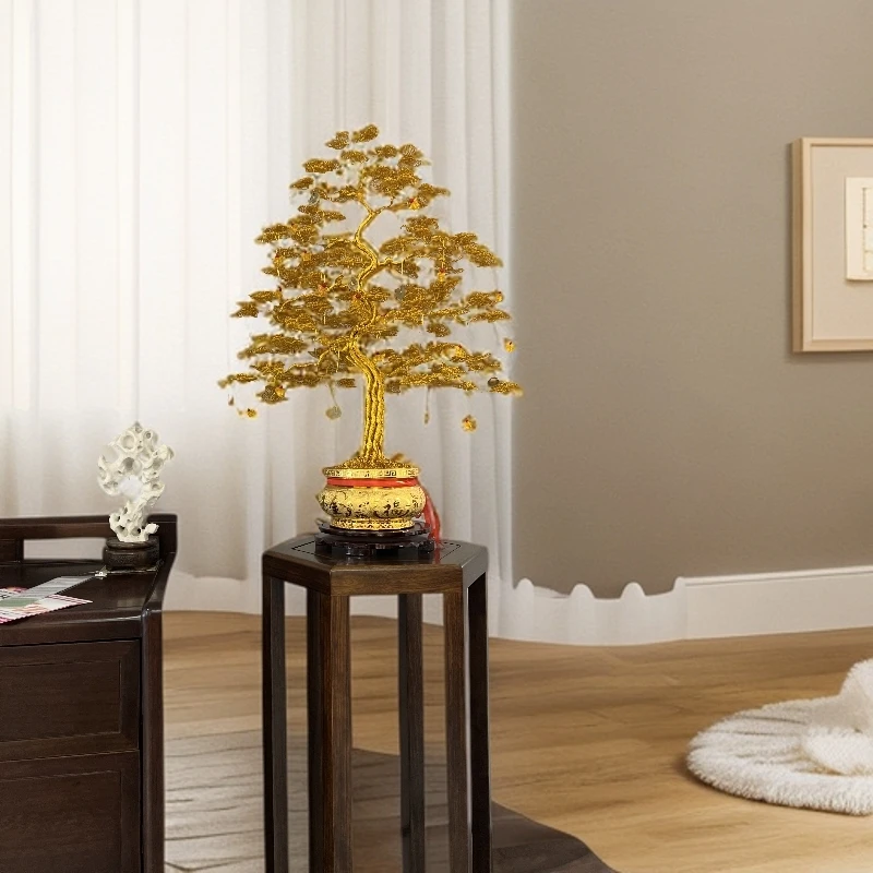 精品高端摆件私人定制款摇钱树高档居家摆件送礼开业乔迁新款