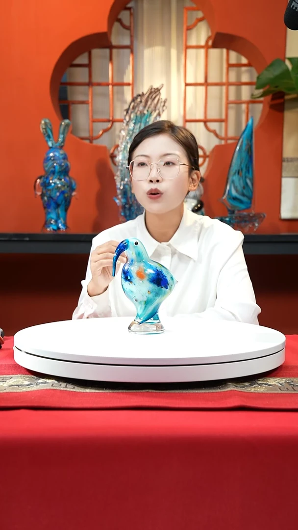 手工艺品琉璃kiwi鸟摆件