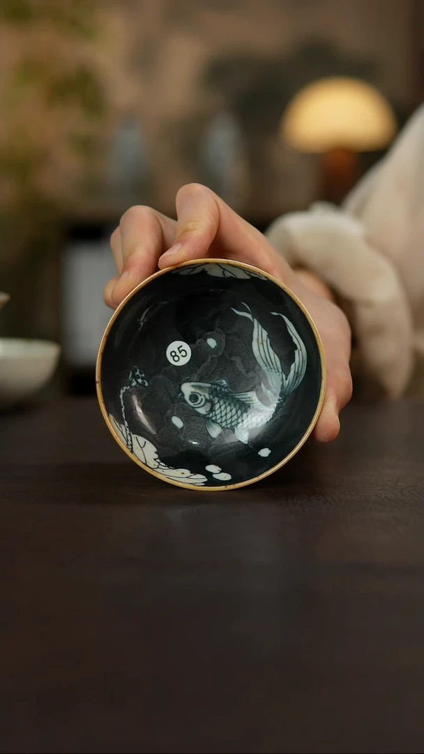 杯景德镇陶瓷杯碗柴烧多人