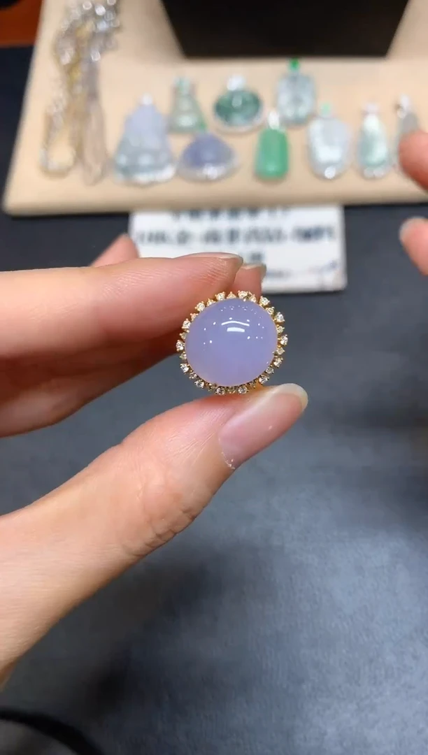 【闪购商品】翡翠戒指18K金镶嵌【无服务费