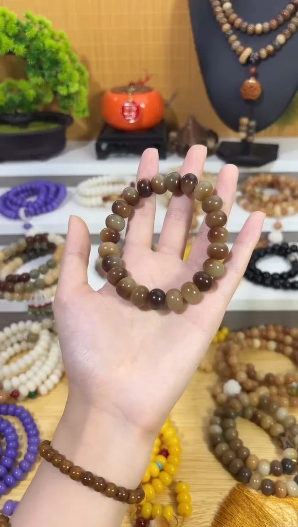 菩提根/象牙果吊坠敦煌单圈手串