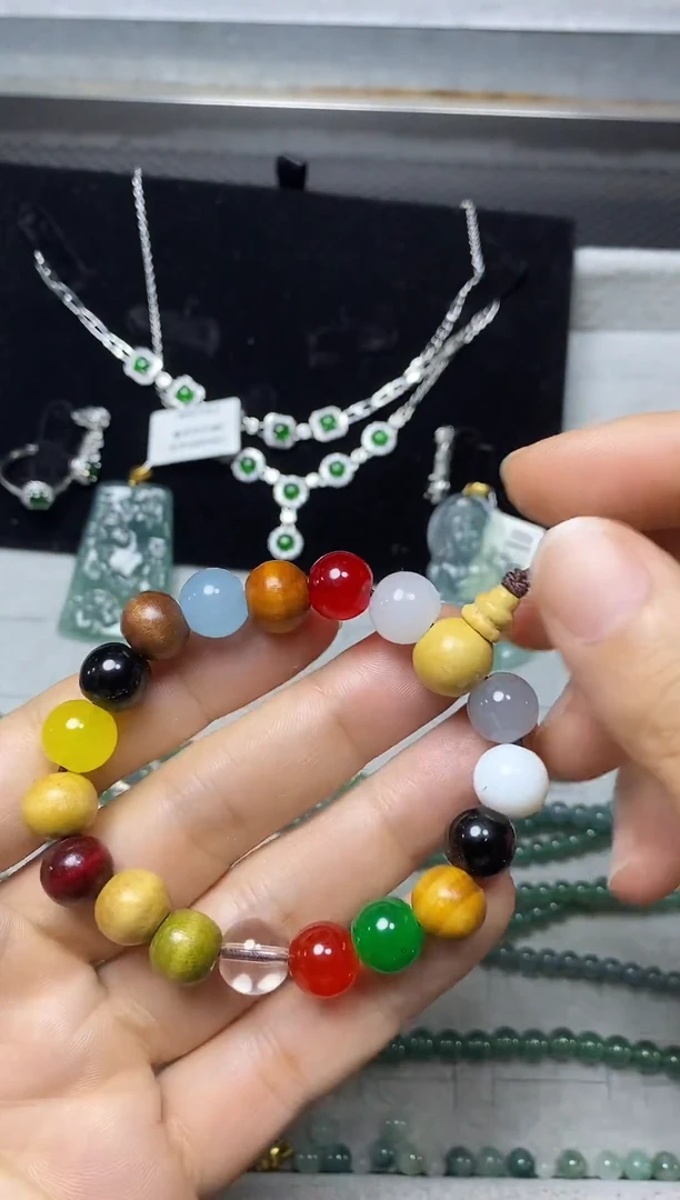 未镶嵌海蓝宝石定制海蓝宝石手串