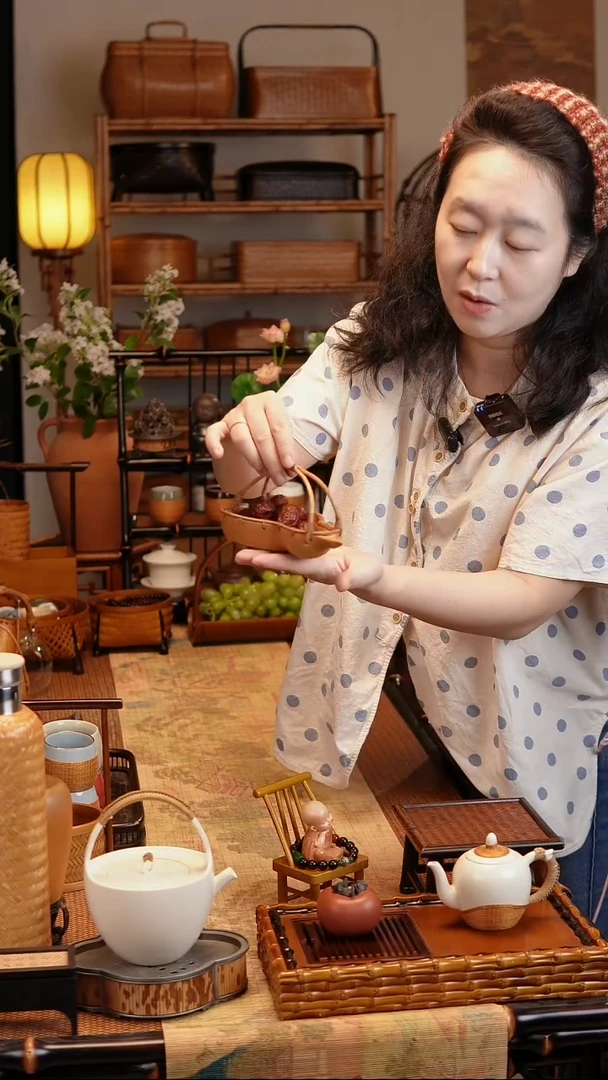 葫芦 果篮(手提+竹编)
