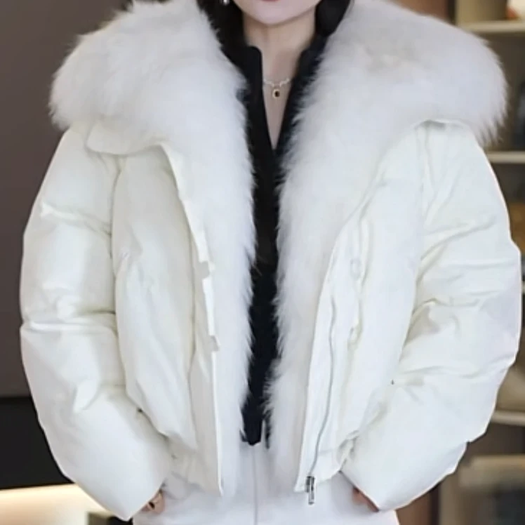 【AS公主】 25新甜美洋气百搭大狐狸毛领90白鹅绒服AS25DYRF01181