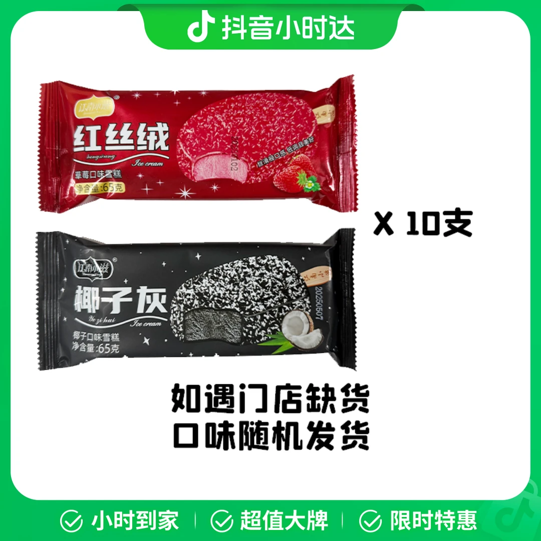 今日特惠 10支 网红椰子灰雪糕（口味随机）