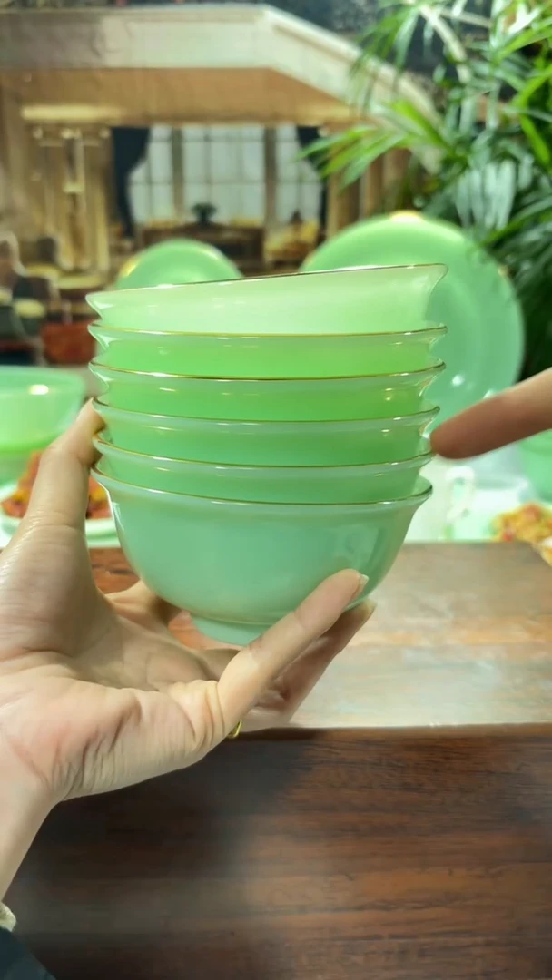 【闪购商品】.... 4.5英寸玉瓷碗6个口径11.5厘米