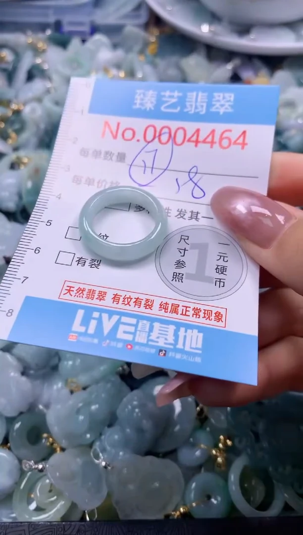 翡翠未镶嵌颈饰含绳0004464