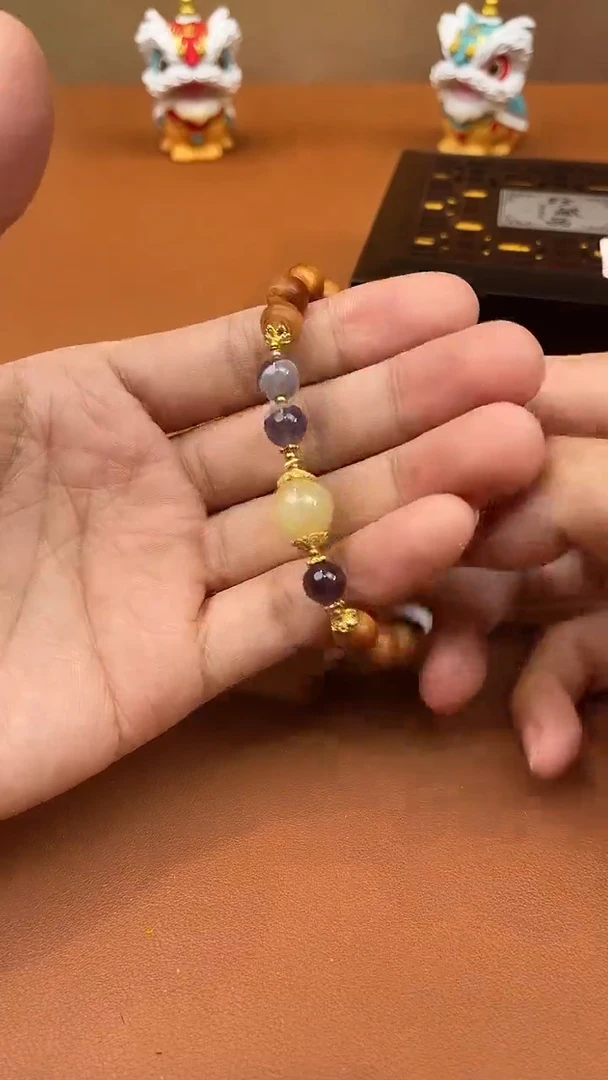 檀香紫檀（小叶紫檀）无事牌直播间随机手串一串s8513