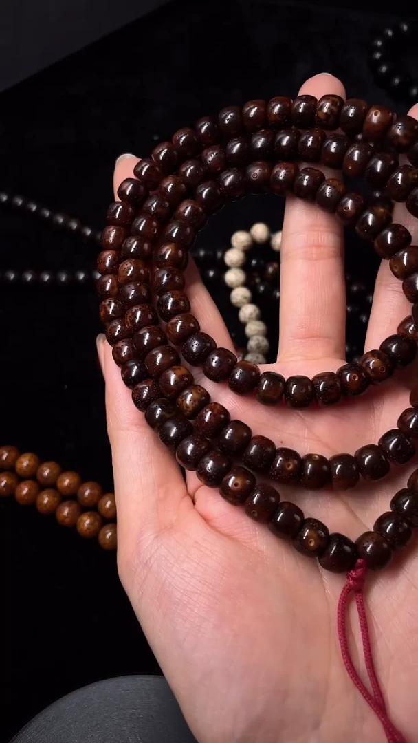 【闪购商品】星月菩提吊坠精工级深珀新桶9*7长串