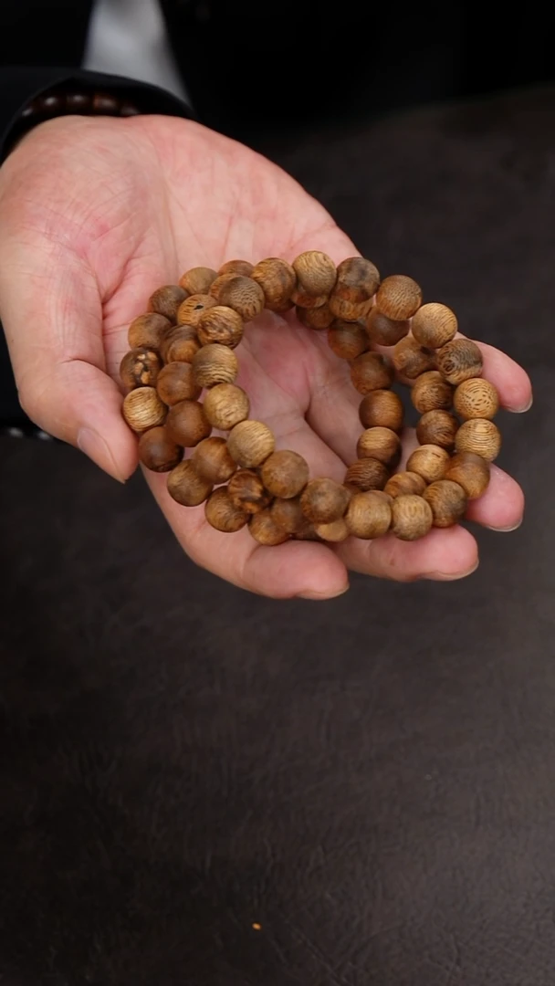 沉香手串LG35越南惠安天然野多样性发一