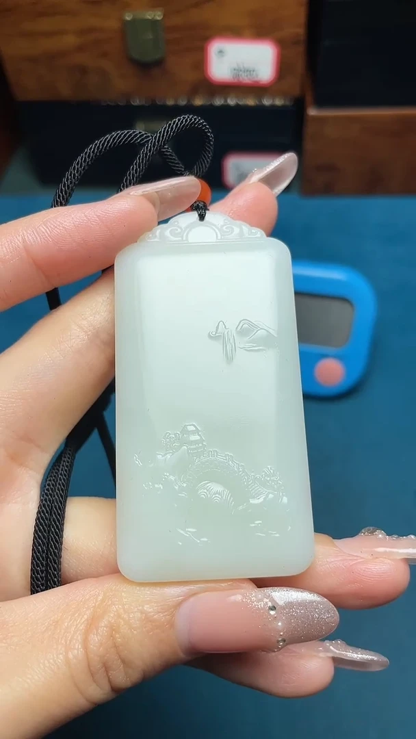 和田玉未镶嵌挂件好*好和田玉