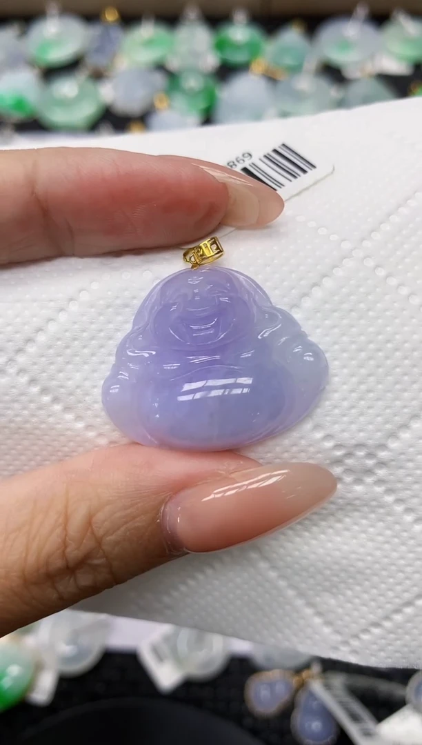 颈饰18K金镶嵌翡翠11111111111