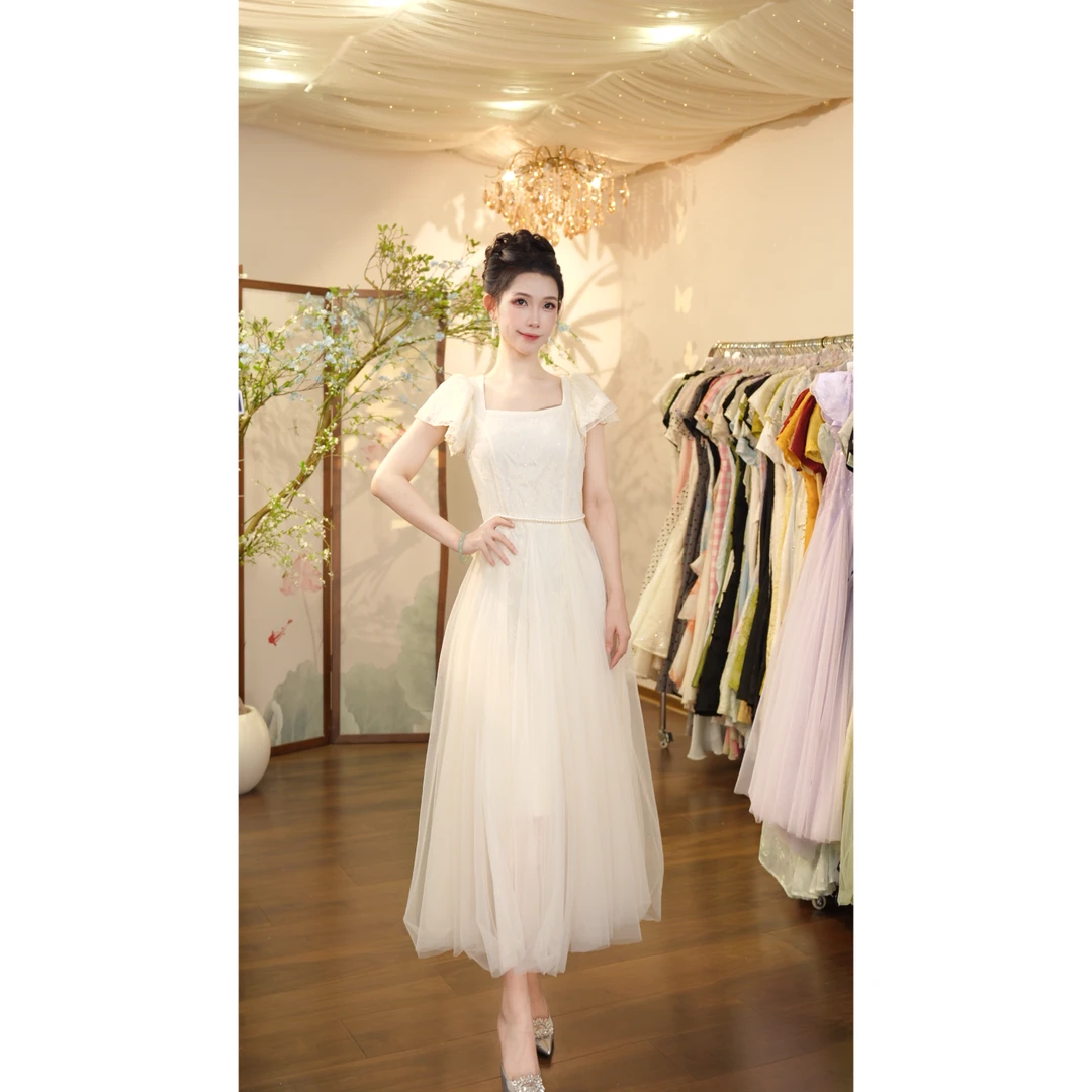 七姐原创-1505（浪漫宣言）连衣裙YQ982