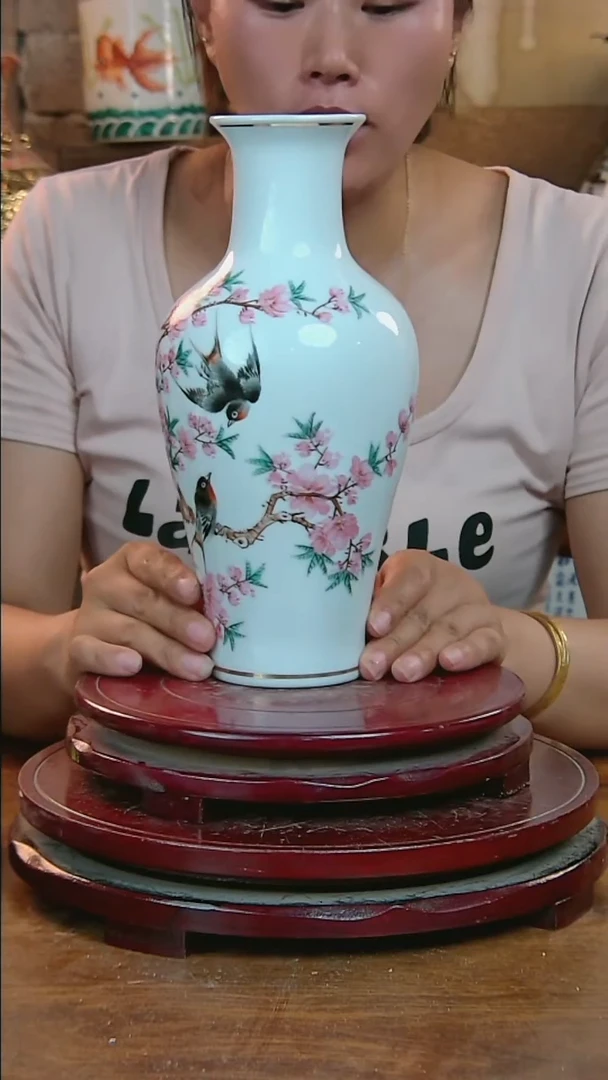 摆件景德镇高温手工瓶