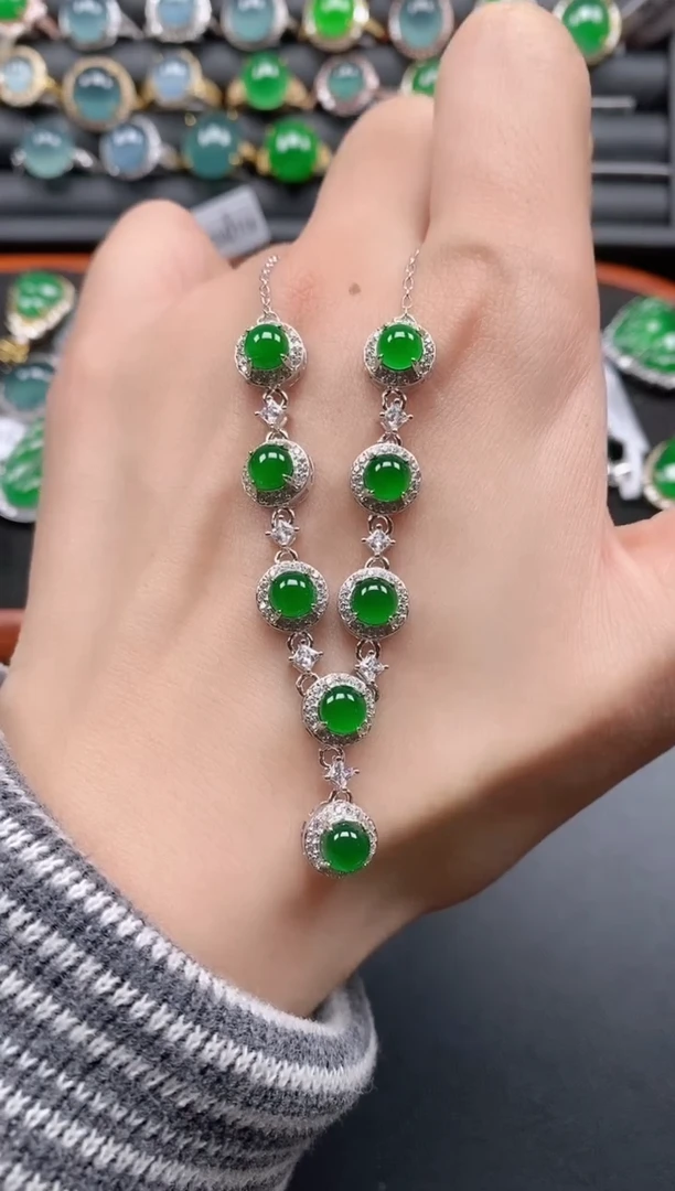 银S925镶嵌戒指翡翠1111