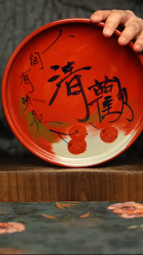 杯釉下彩手工手绘同款陶器