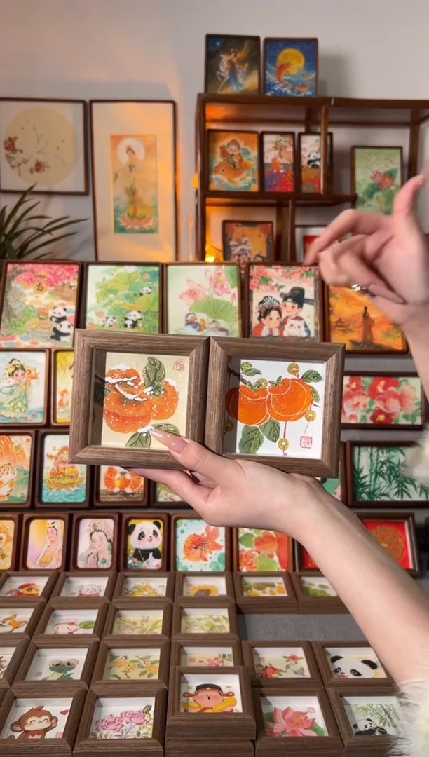 【闪购商品】国画串串好柿 小雪柿 一组11