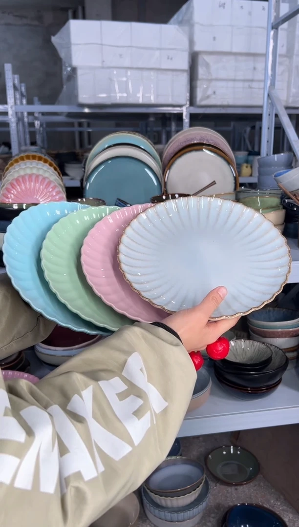 陶瓷外贸尾货瑕疵满20包邮X4 大盘