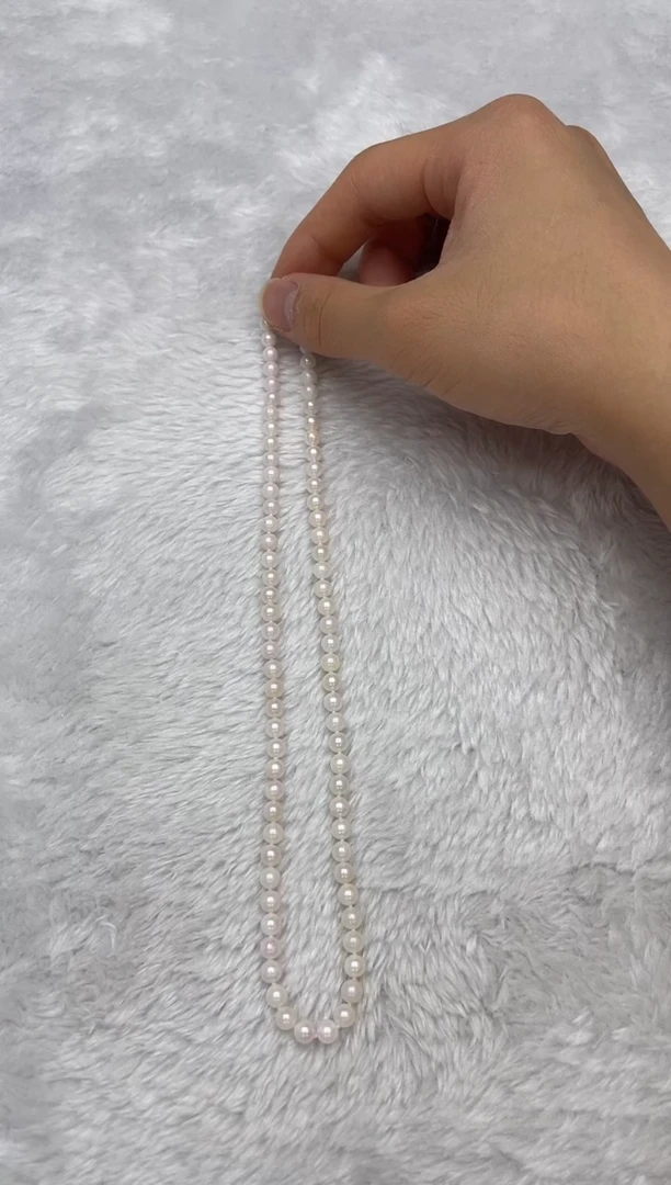 项链银S925镶嵌海水珍珠AK5-5.5mm